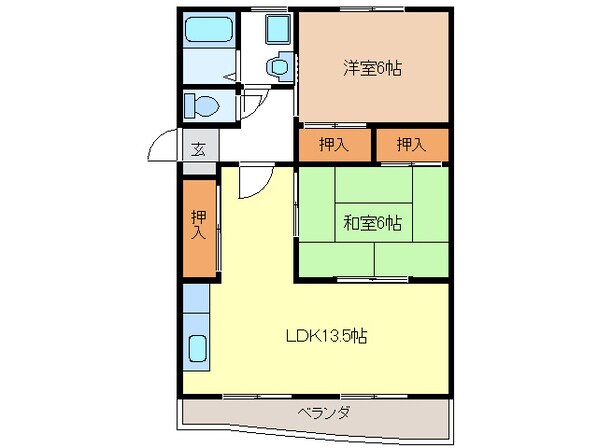 メゾン岩倉の物件間取画像